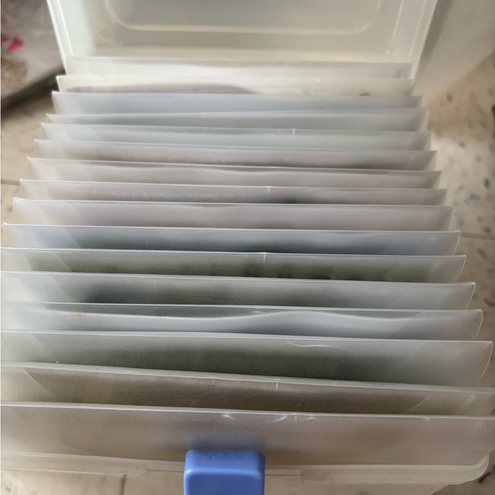 Acrylic stamp set with case.